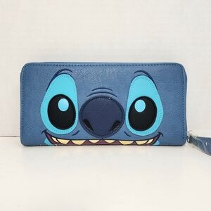 Disney Parks Loungefly STITCH Zip Around Wallet - NWT